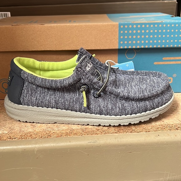 Hey Dude Shoes Hey Dude Kids Shoes Wally Youth Stretch Navy Poshmark